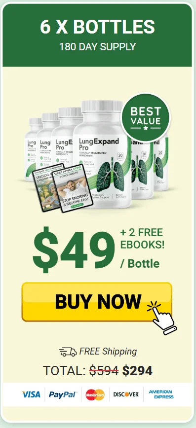LungExpand Pro 6 bottle price 